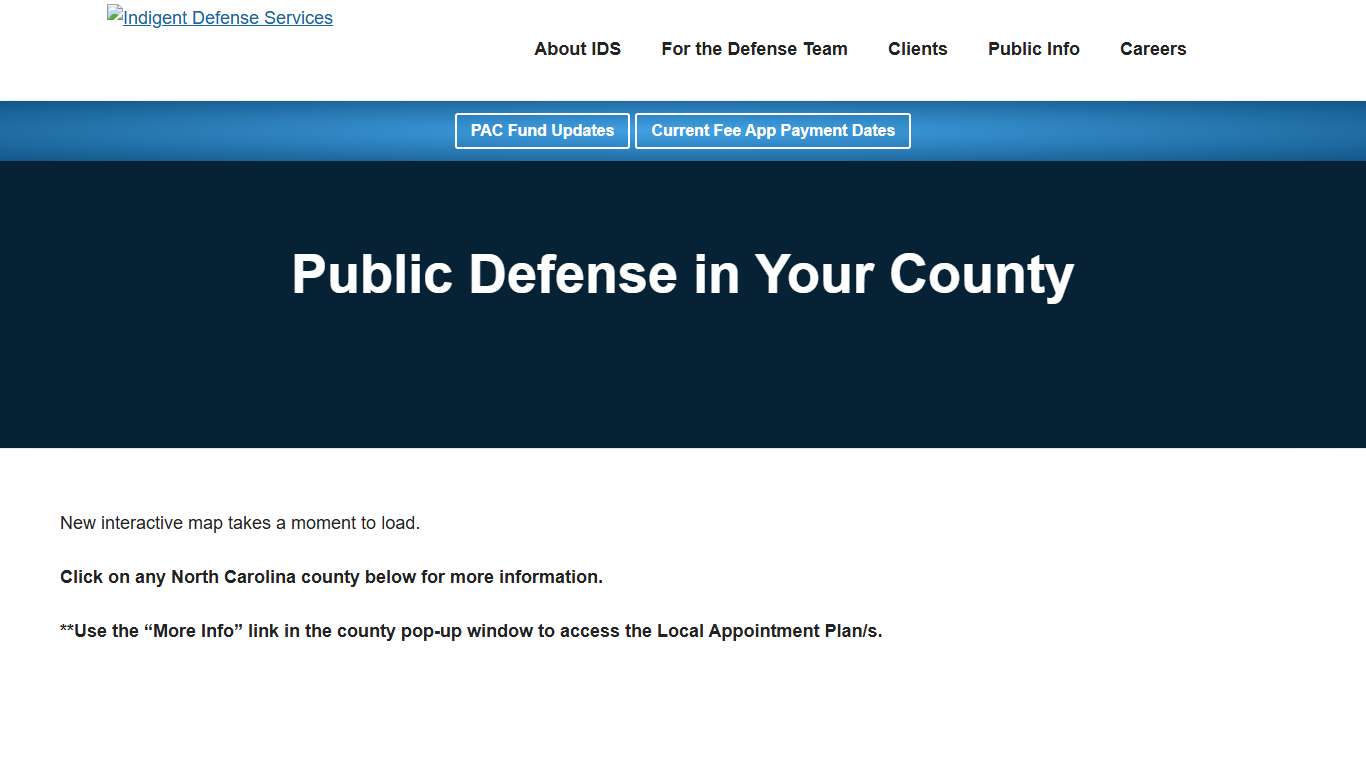 Public Defense in Your County - Indigent Defense Services