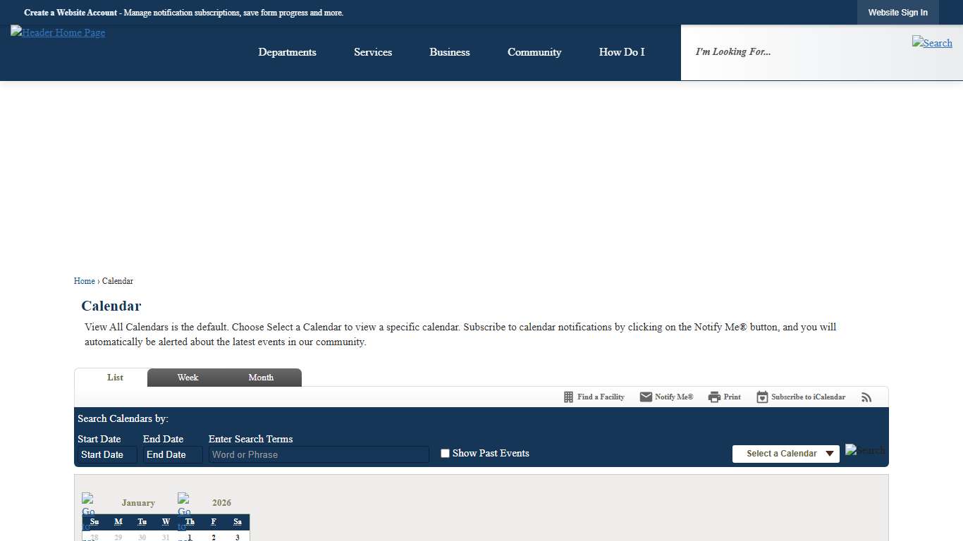 Calendar • Richmond County, NC • CivicEngage