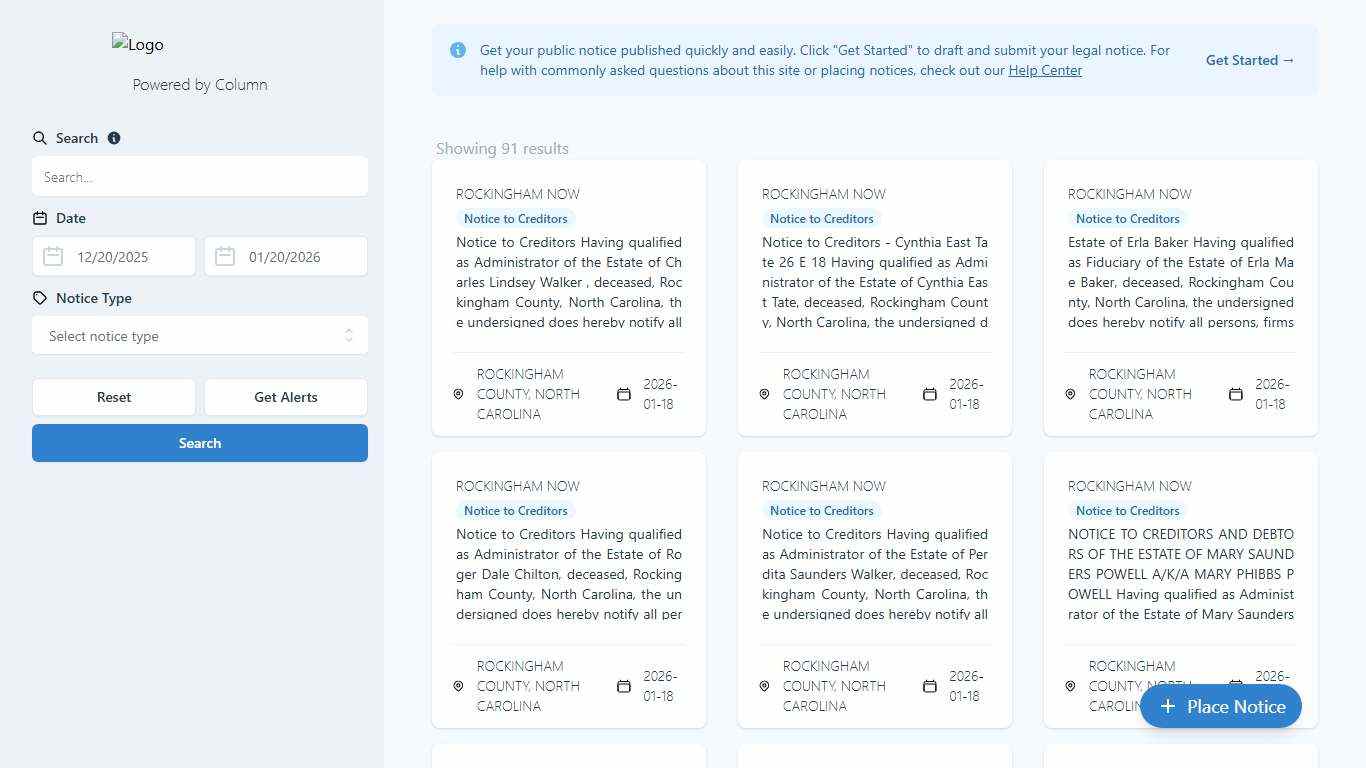 Public Notices | Rockingham Now